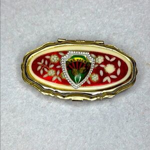 Vintage Las Vegas Collectible Souvenir Metal Trinket Box Ashtray Pillbox